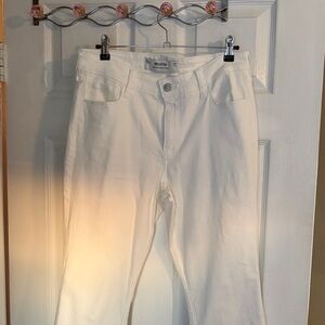 Hollister Women's White Straight Leg Jeans